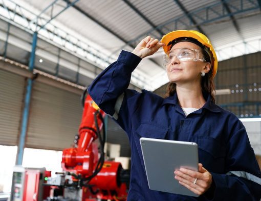 female-industrial-worker-working-with-manufacturing-equipment-in-a-factory