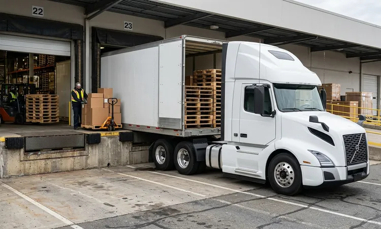 Milk run: caminhão realizando coletas programadas em fornecedores