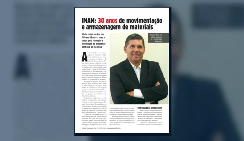 Capa do artigo do acervo técnico da IMAM sobre história da armazenagem