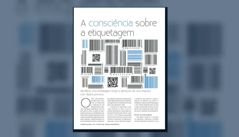 Capa do artigo do acervo técnico da IMAM sobre impressão e aplicação de etiquetas
