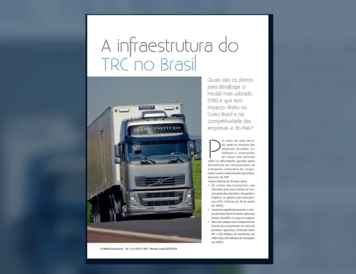 Capa do artigo do acervo técnico da IMAM sobre infraestrutura rodoviária