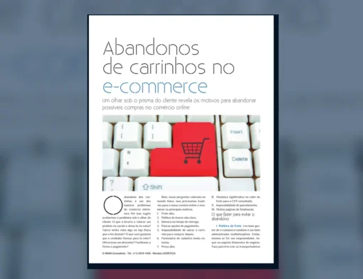Capa do artigo do acervo técnico da IMAM sobre abandono de carrinho