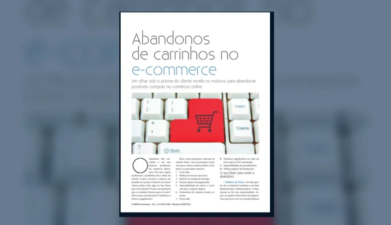 Capa do artigo do acervo técnico da IMAM sobre abandono de carrinho