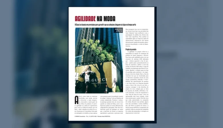 Capa do artigo do acervo técnico da IMAM sobre cadeia de suprimentos ágil
