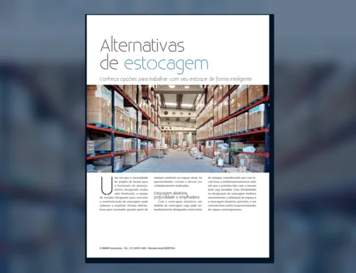 Capa do artigo do acervo técnico da IMAM sobre estocagem aleatória