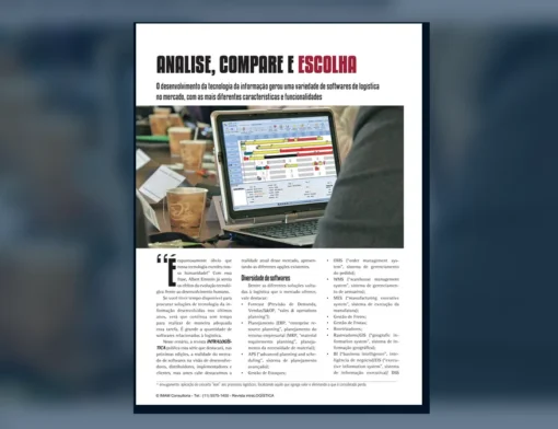 Capa do artigo do acervo técnico da IMAM sobre softwares de logística