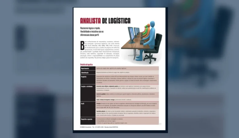 Capa do artigo do acervo técnico da IMAM sobre analista de logística