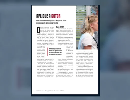 Capa do artigo do acervo técnico da IMAM sobre custos de tecnologia na cadeia de suprimentos