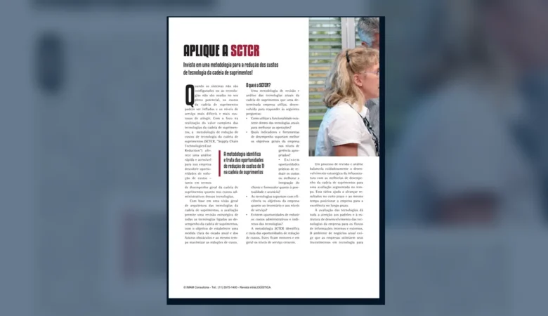 Capa do artigo do acervo técnico da IMAM sobre custos de tecnologia na cadeia de suprimentos