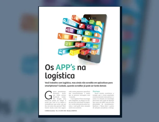 Capa do artigo do acervo técnico da IMAM sobre aplicativos de logística