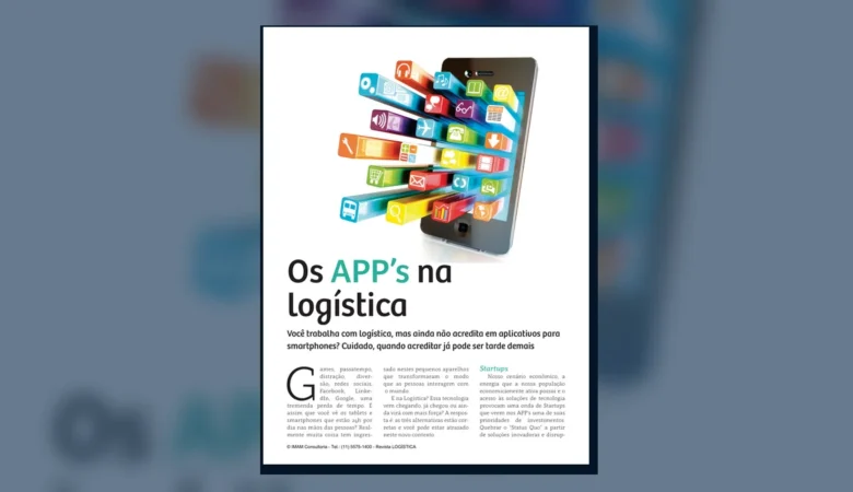 Capa do artigo do acervo técnico da IMAM sobre aplicativos de logística