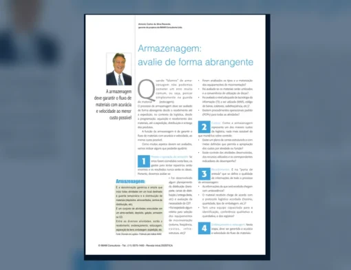 Capa do artigo do acervo técnico da IMAM sobre checklist de armazenagem