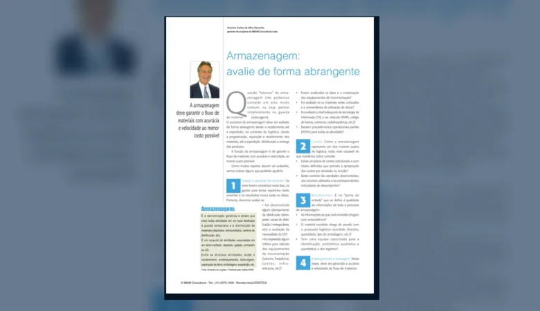 Capa do artigo do acervo técnico da IMAM sobre checklist de armazenagem