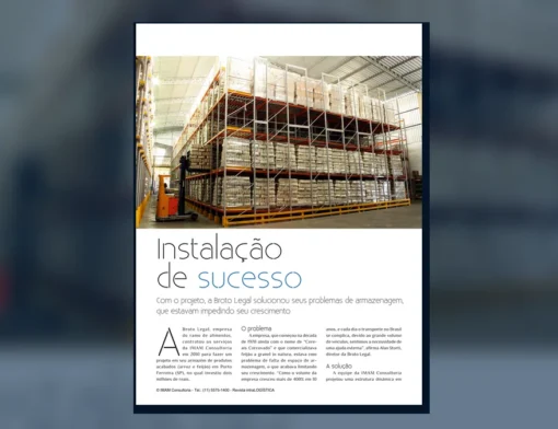 Capa do artigo do acervo técnico da IMAM sobre estocagem por giro