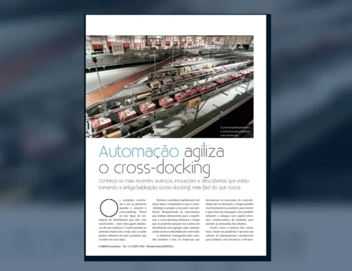 Capa do artigo do acervo técnico da IMAM sobre automação no cross-docking
