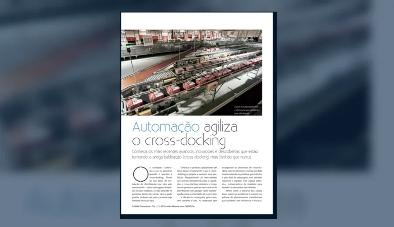 Capa do artigo do acervo técnico da IMAM sobre automação no cross-docking