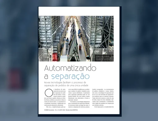Capa do artigo do acervo técnico da IMAM sobre automação da separação