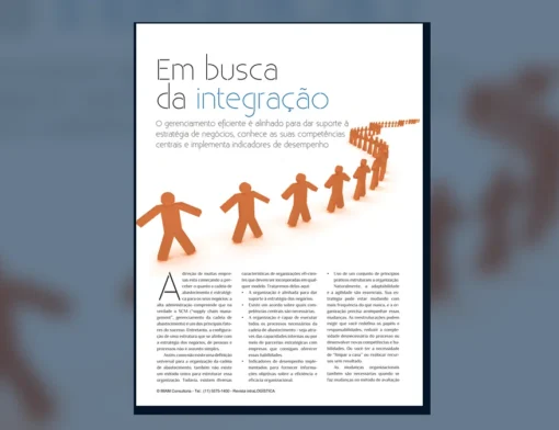 Capa do artigo do acervo técnico da IMAM sobre organização da cadeia de abastecimento