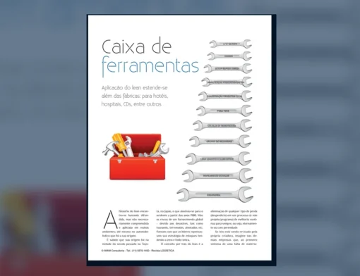 Capa do artigo do acervo técnico da IMAM sobre caixa de ferramentas lean