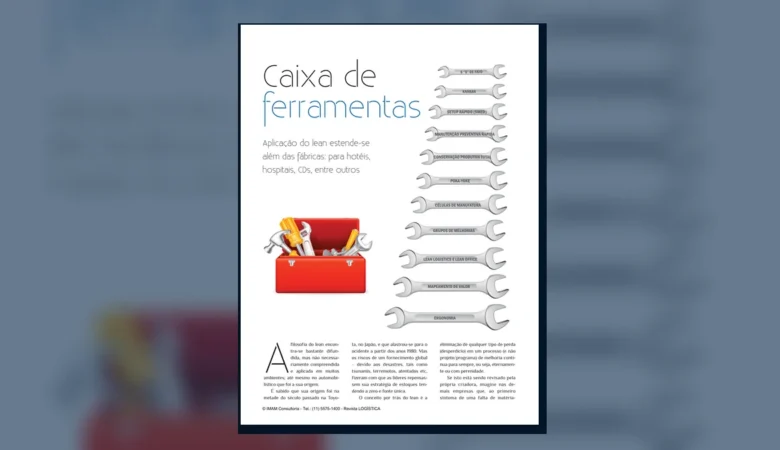 Capa do artigo do acervo técnico da IMAM sobre caixa de ferramentas lean