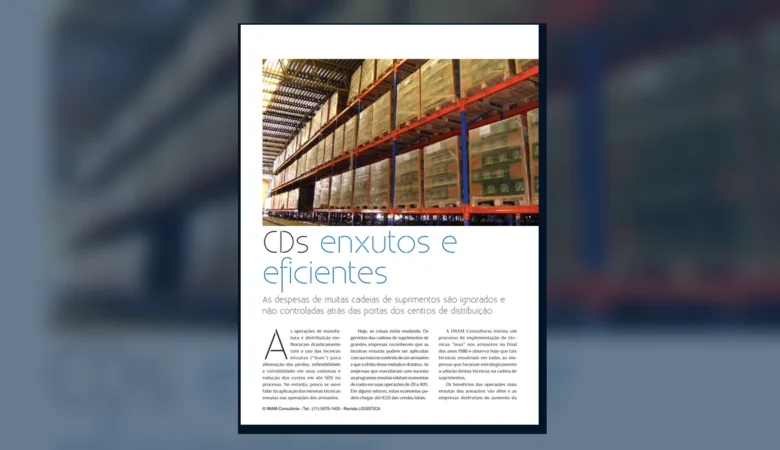 Capa do artigo do acervo técnico da IMAM sobre CD enxuto
