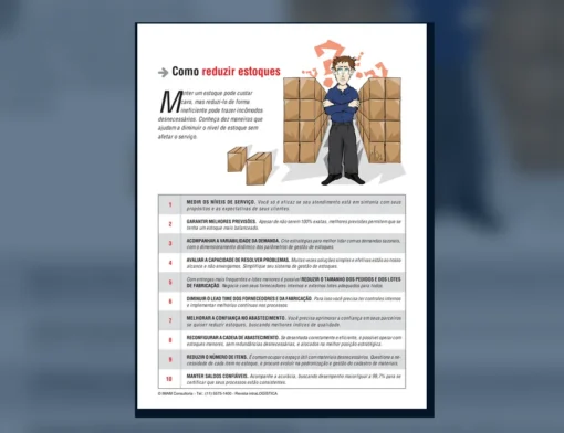 Capa do artigo do acervo técnico da IMAM sobre diminuir o nível de estoque