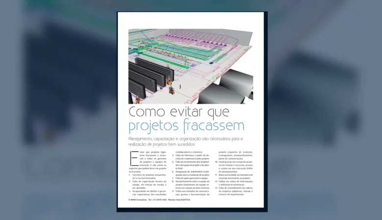 Capa do artigo do acervo técnico da IMAM sobre projetos logísticos