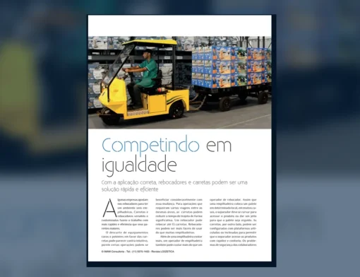 Capa do artigo do acervo técnico da IMAM sobre rebocadores e carretas