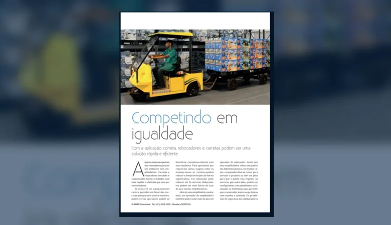 Capa do artigo do acervo técnico da IMAM sobre rebocadores e carretas