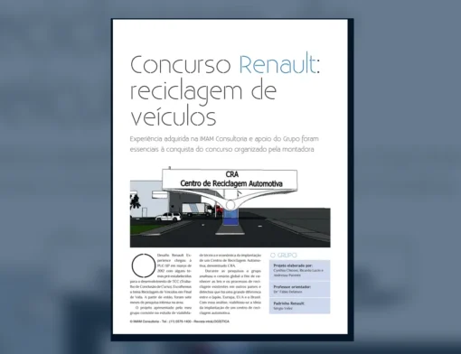 Capa do artigo do acervo técnico da IMAM sobre centro de reciclagem automotiva