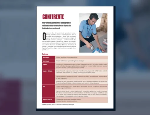 Capa do artigo do acervo técnico da IMAM sobre conferente