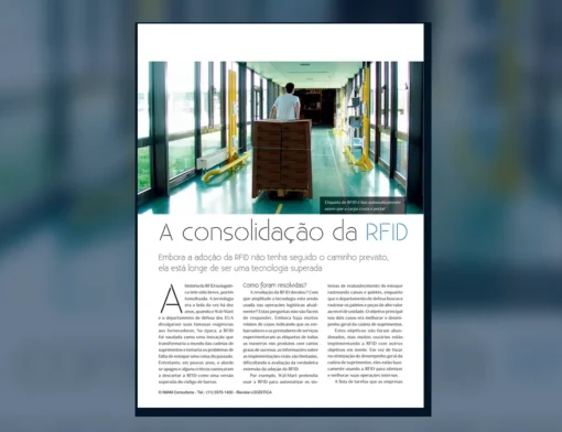 Capa do artigo do acervo técnico da IMAM sobre implementação de RFID
