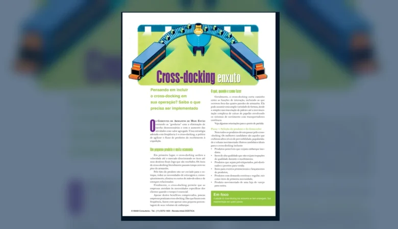 Capa do artigo do acervo técnico da IMAM sobre implantação do cross-docking