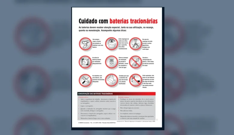 Capa do artigo do acervo técnico da IMAM sobre baterias tracionárias
