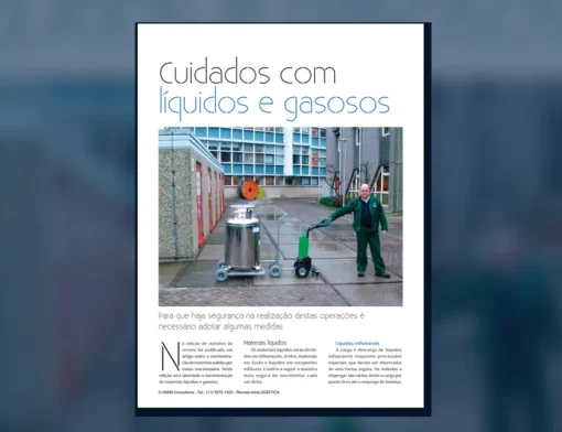 Capa do artigo do acervo técnico da IMAM sobre líquidos inflamáveis