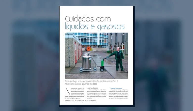 Capa do artigo do acervo técnico da IMAM sobre líquidos inflamáveis
