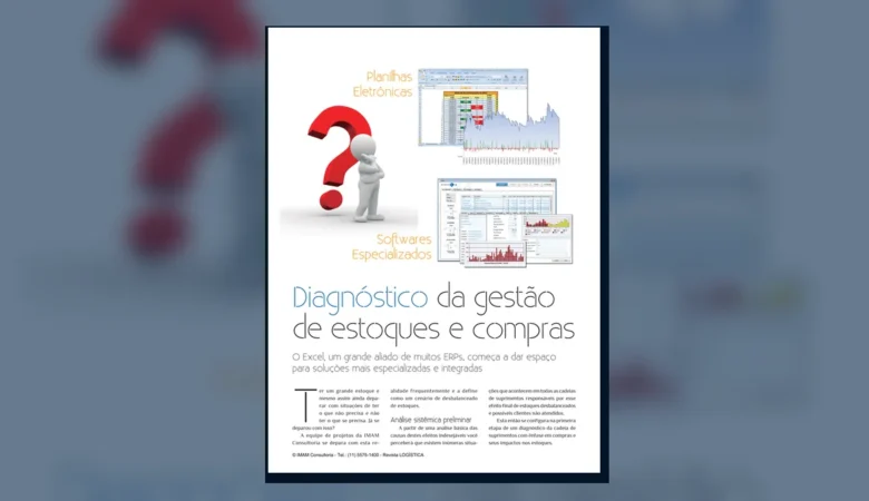 Capa do artigo do acervo técnico da IMAM sobre diagnóstico de estoques e compras