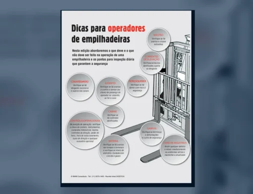 Capa do artigo do acervo técnico da IMAM sobre operador de empilhadeira