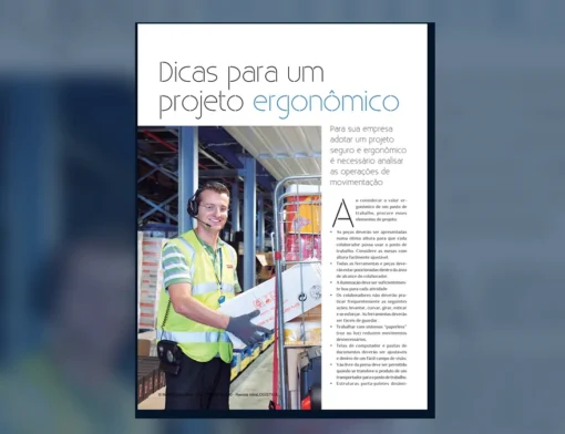 Capa do artigo do acervo técnico da IMAM sobre posto de trabalho ergonômico