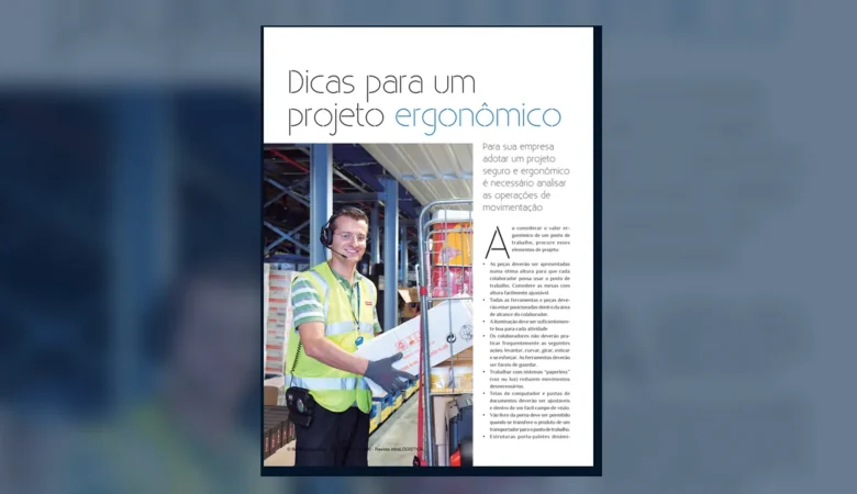 Capa do artigo do acervo técnico da IMAM sobre posto de trabalho ergonômico
