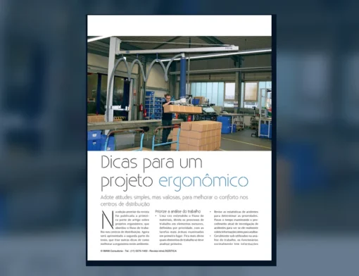 Capa do artigo do acervo técnico da IMAM sobre projeto ergonômico