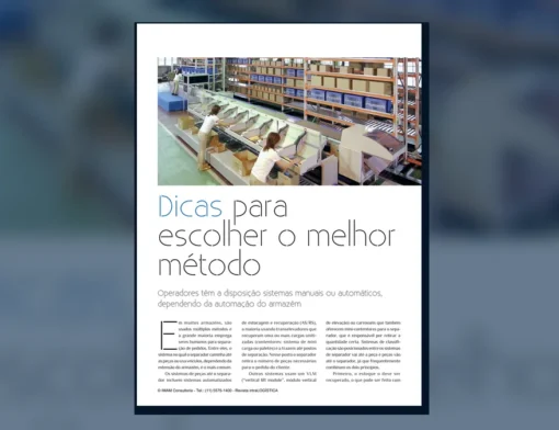 Capa do artigo do acervo técnico da IMAM sobre métodos de separação de pedidos