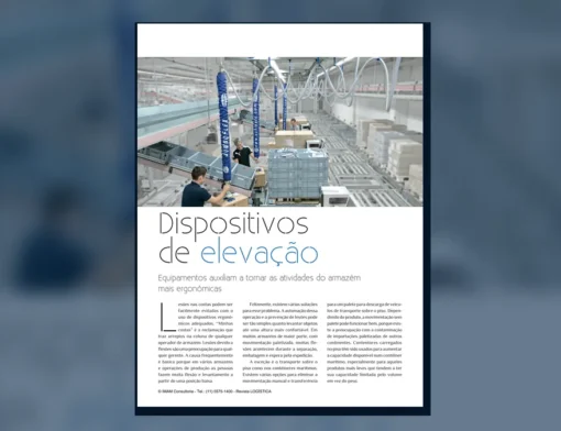 Capa do artigo do acervo técnico da IMAM sobre dispositivos de elevação