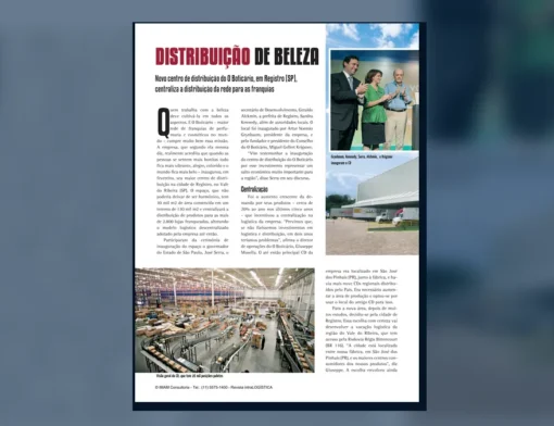 Capa do artigo do acervo técnico da IMAM sobre centralização da distribuição