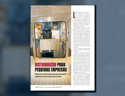 Capa do artigo do acervo técnico da IMAM sobre distribuição para pequenas empresas