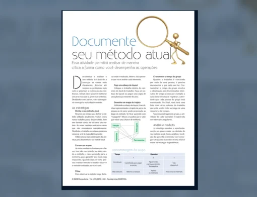 Capa do artigo do acervo técnico da IMAM sobre documentar o método atual
