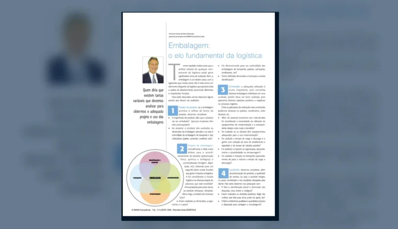 Capa do artigo do acervo técnico da IMAM sobre embalagem na logística