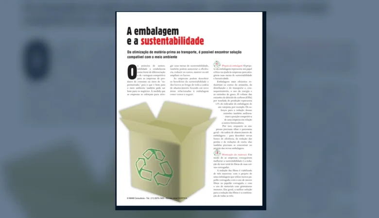 Capa do artigo do acervo técnico da IMAM sobre embalagem sustentável