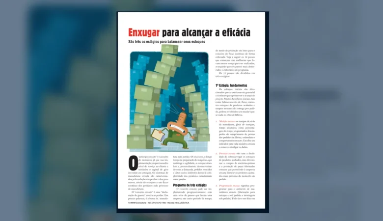Capa do artigo do acervo técnico da IMAM sobre conceito enxuto