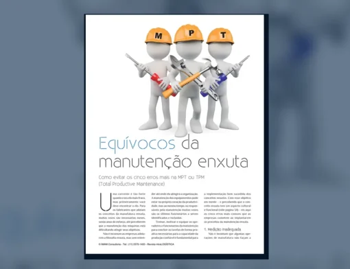 Capa do artigo do acervo técnico da IMAM sobre manutenção enxuta